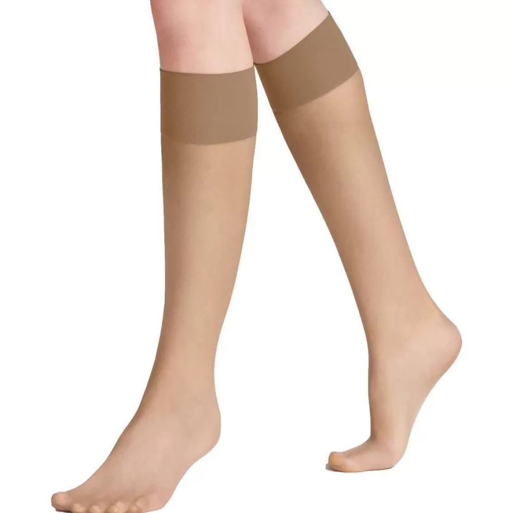 Falke Stockings^Tan Pure Matt 20 Denier Knee High Stockings