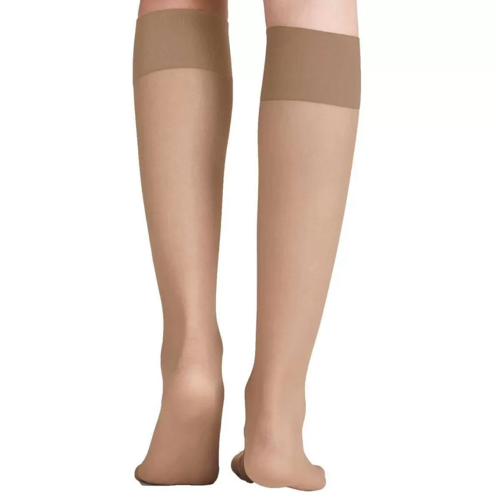 Falke Stockings^Tan Pure Matt 20 Denier Knee High Stockings