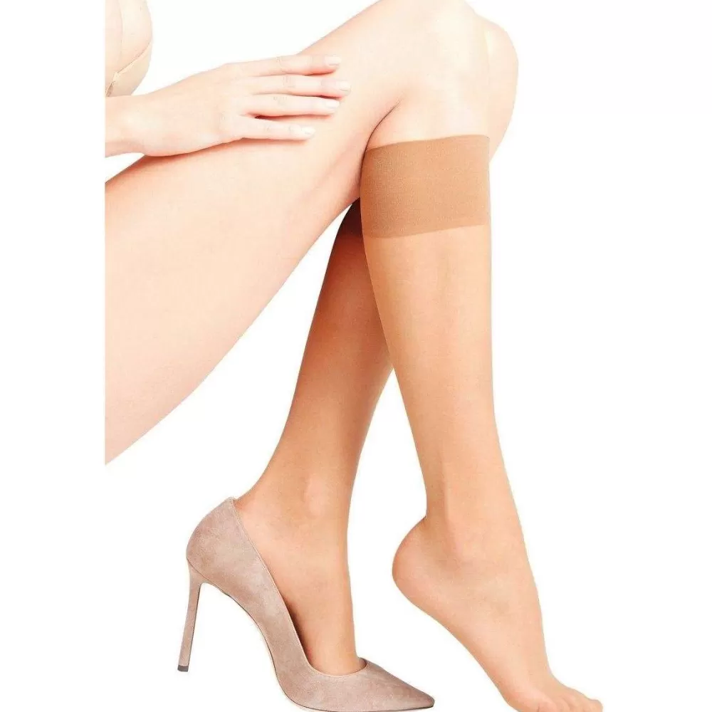 Falke Tights^Tan Seidenglatt 15 Den Knee High Tights
