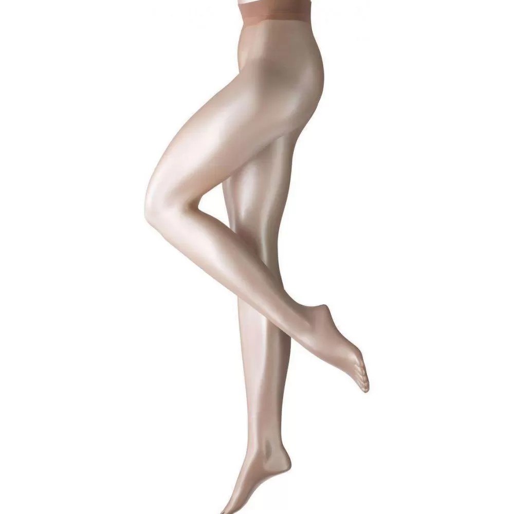 Falke Tights^Tan Shelina 12 Denier Ultra-Transparent Shimmer Tights