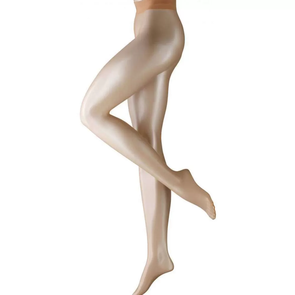 Falke Tights^Tan Shelina 12 Denier Ultra-Transparent Shimmer Tights