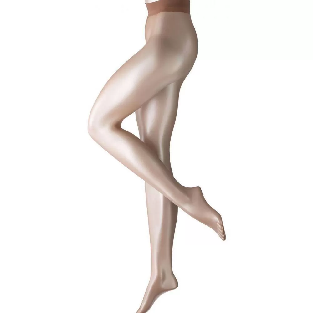 Falke Tights^Tan Shelina 12 Denier Ultra-Transparent Shimmer Tights