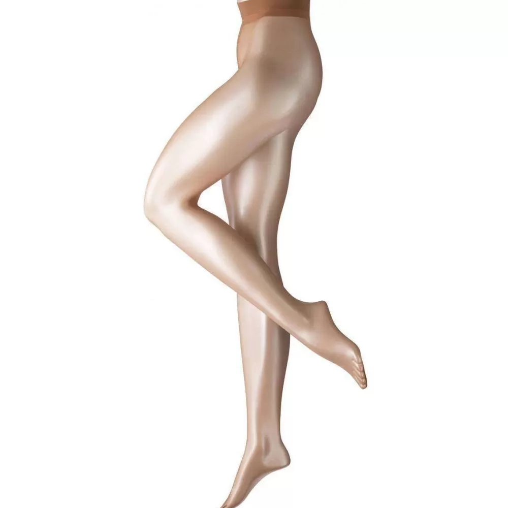 Falke Tights^Tan Shelina 12 Denier Ultra-Transparent Shimmer Tights