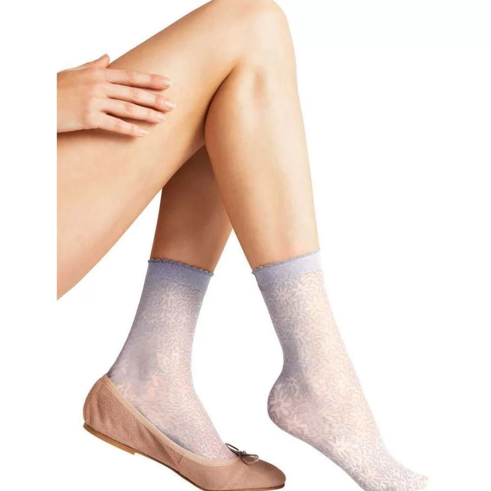 Falke Tights^White Danty Daisy 15 Denier Anklet Tights