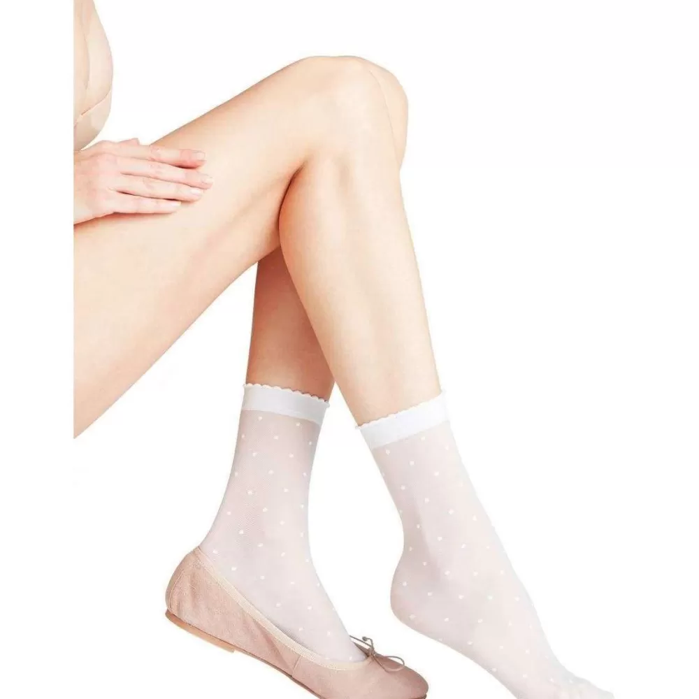 Falke Tights^White Dot 15 Denier Anklet Tights