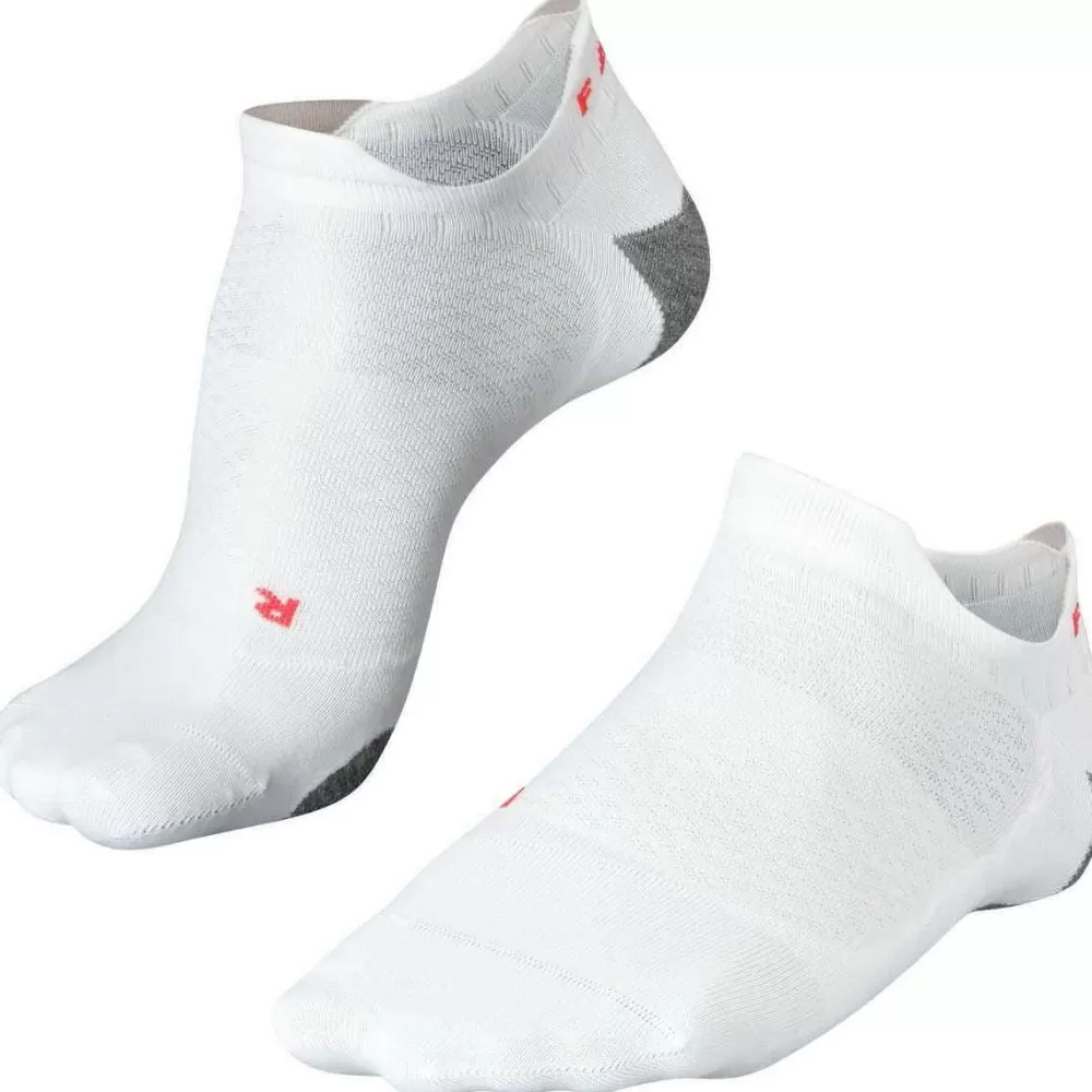 Falke Women's Socks^White Running 5 Invisible No Show Socks