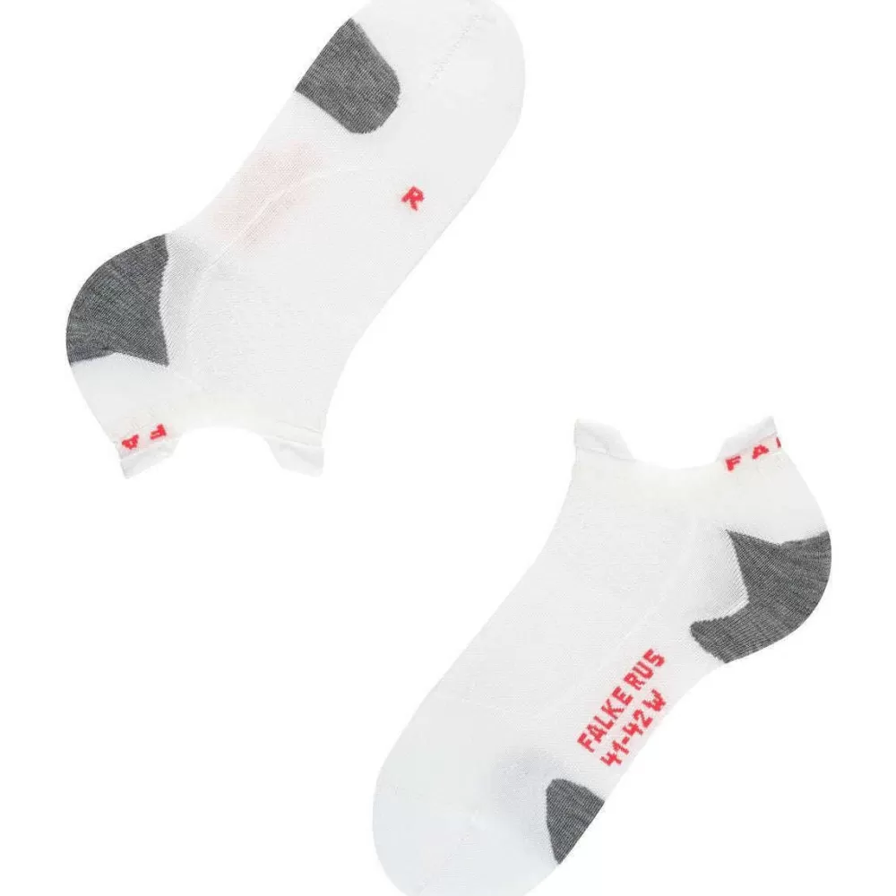 Falke Women's Socks^White Running 5 Invisible No Show Socks