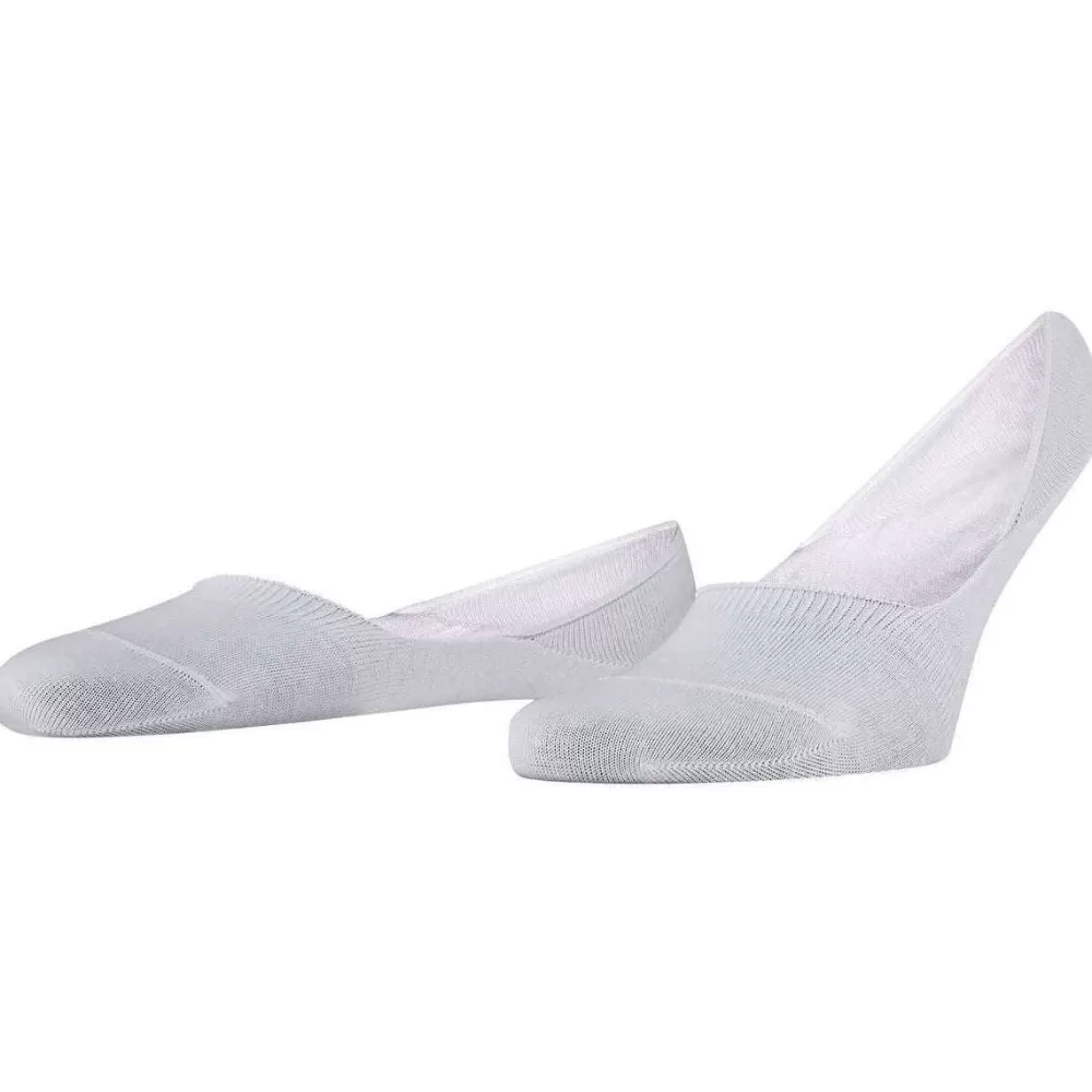 Falke Men's Socks^White Step Medium Cut No Show Box Socks