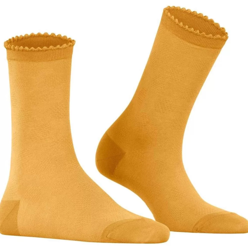 Falke Women's Socks^Yellow Bold Dot Socks