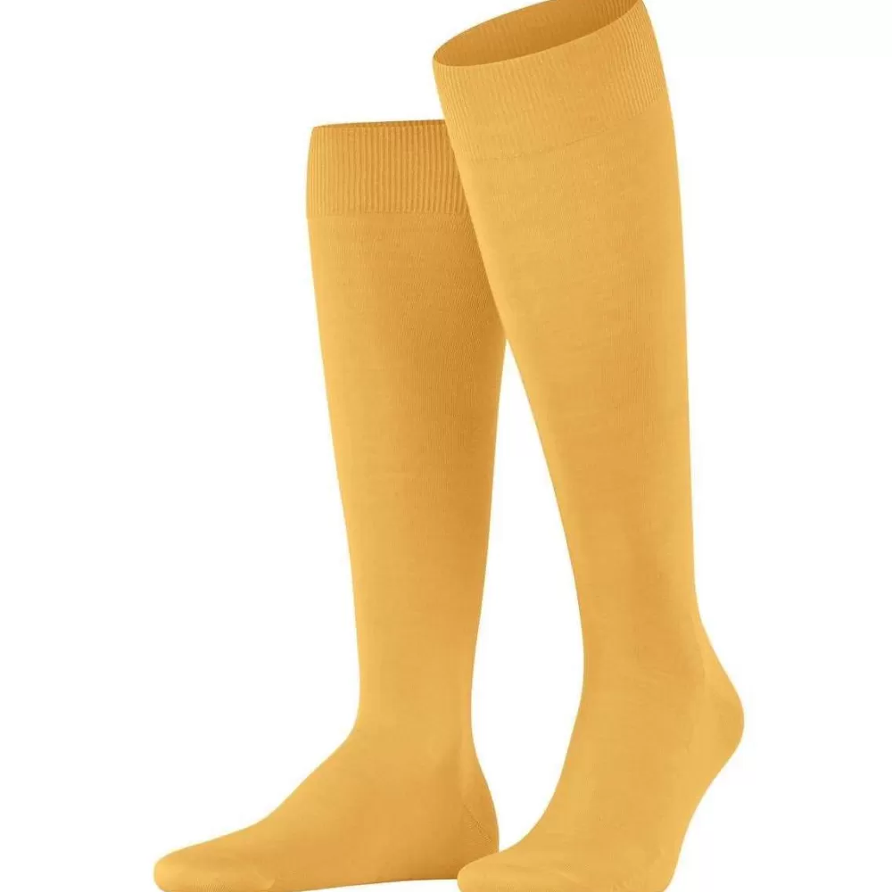Falke Men's Socks^Yellow Climawool Knee High Socks