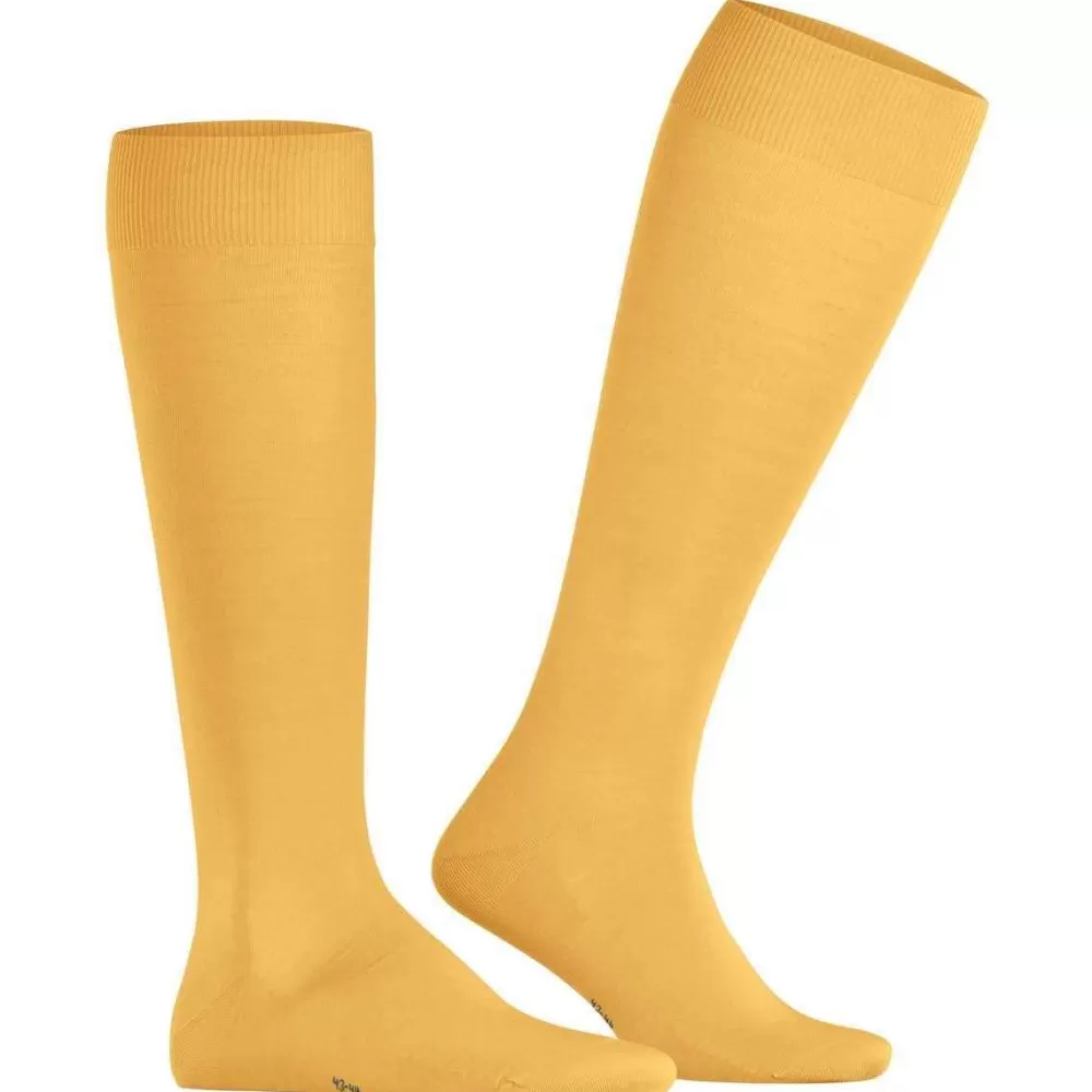 Falke Men's Socks^Yellow Climawool Knee High Socks