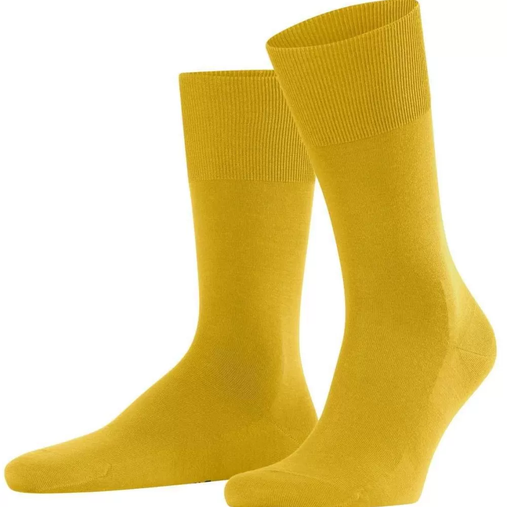 Falke Men's Socks^Yellow Climawool Socks