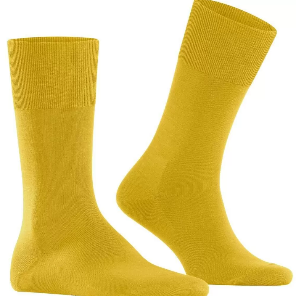 Falke Men's Socks^Yellow Climawool Socks