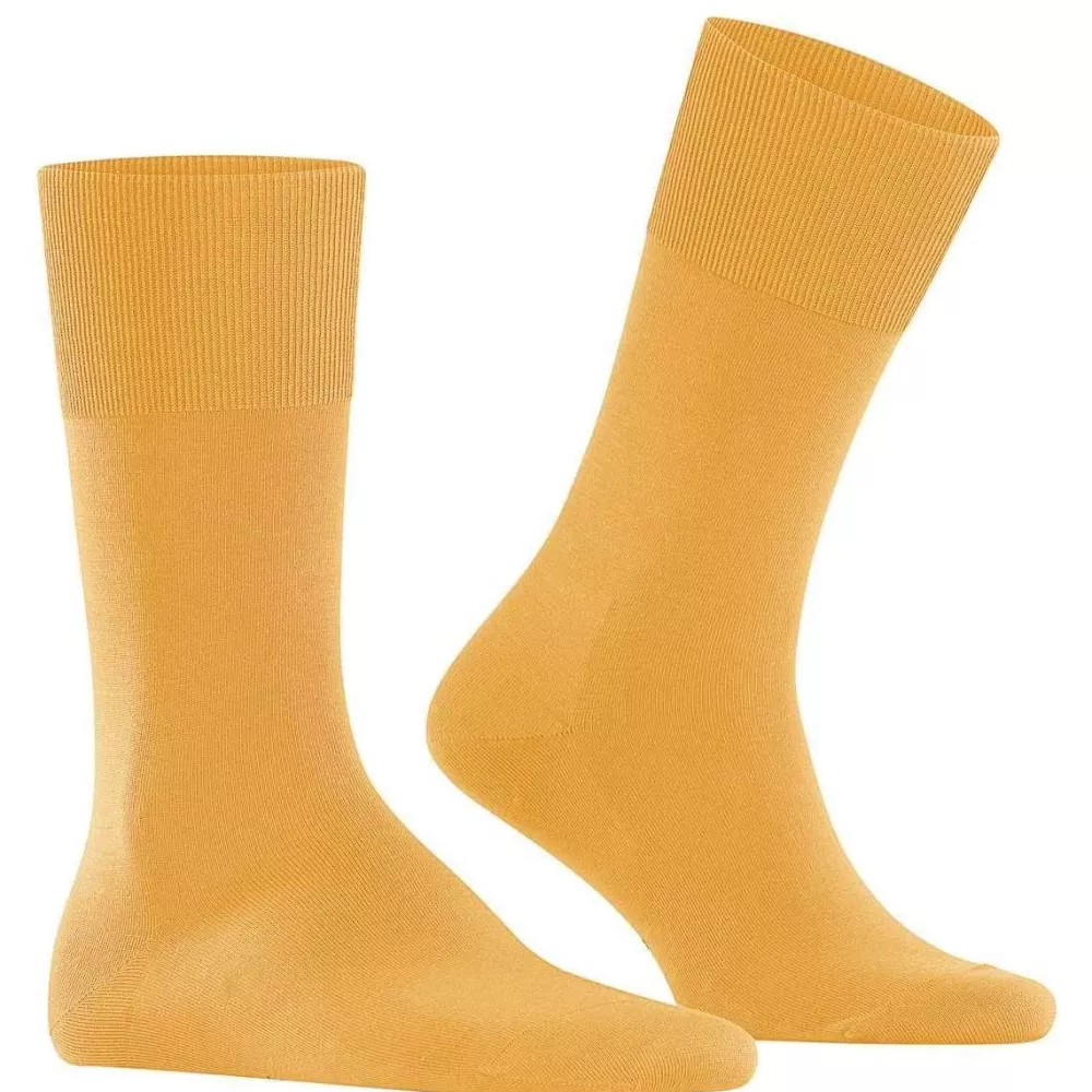 Falke Men's Socks^Yellow Climawool Socks