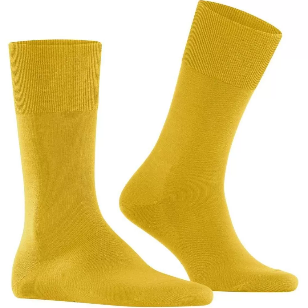 Falke Men's Socks^Yellow Climawool Socks