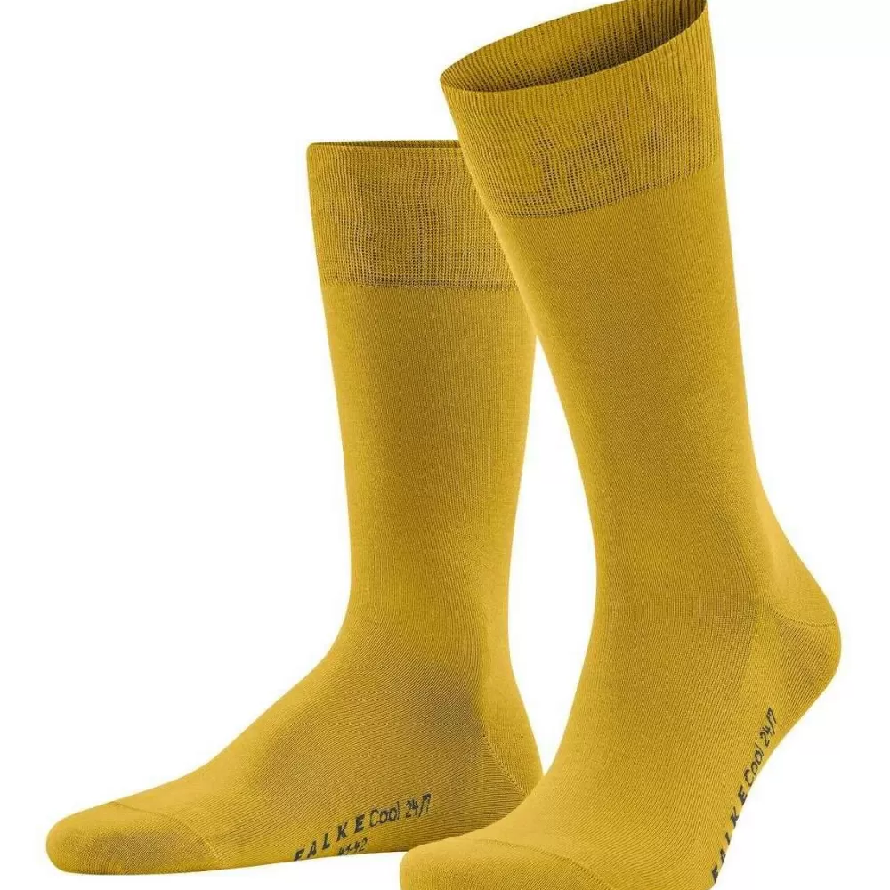 Falke Men's Socks^Yellow Cool 24/7 Socks