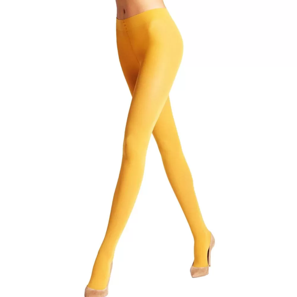 Falke Tights^Yellow Pure Matt 50 Deiner Tights