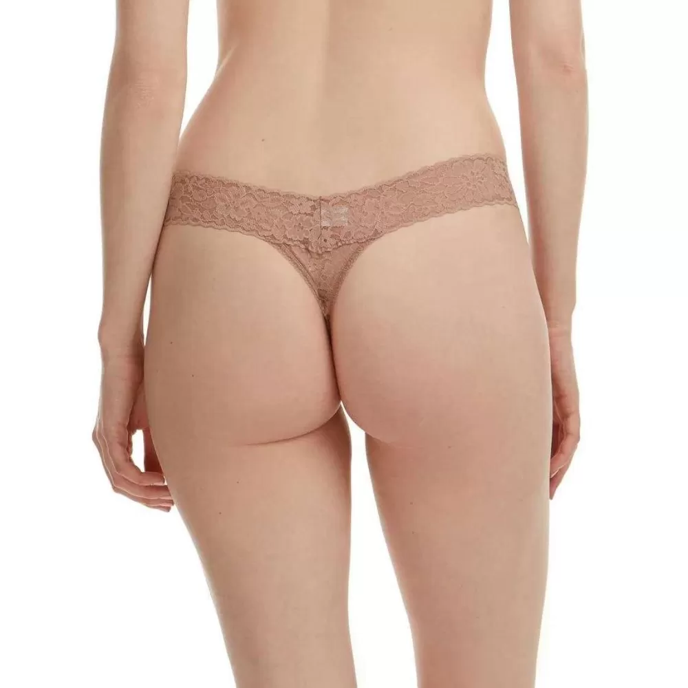 Hanky Panky Women's Underwear^Beige Daily Lace Low Rise Thong