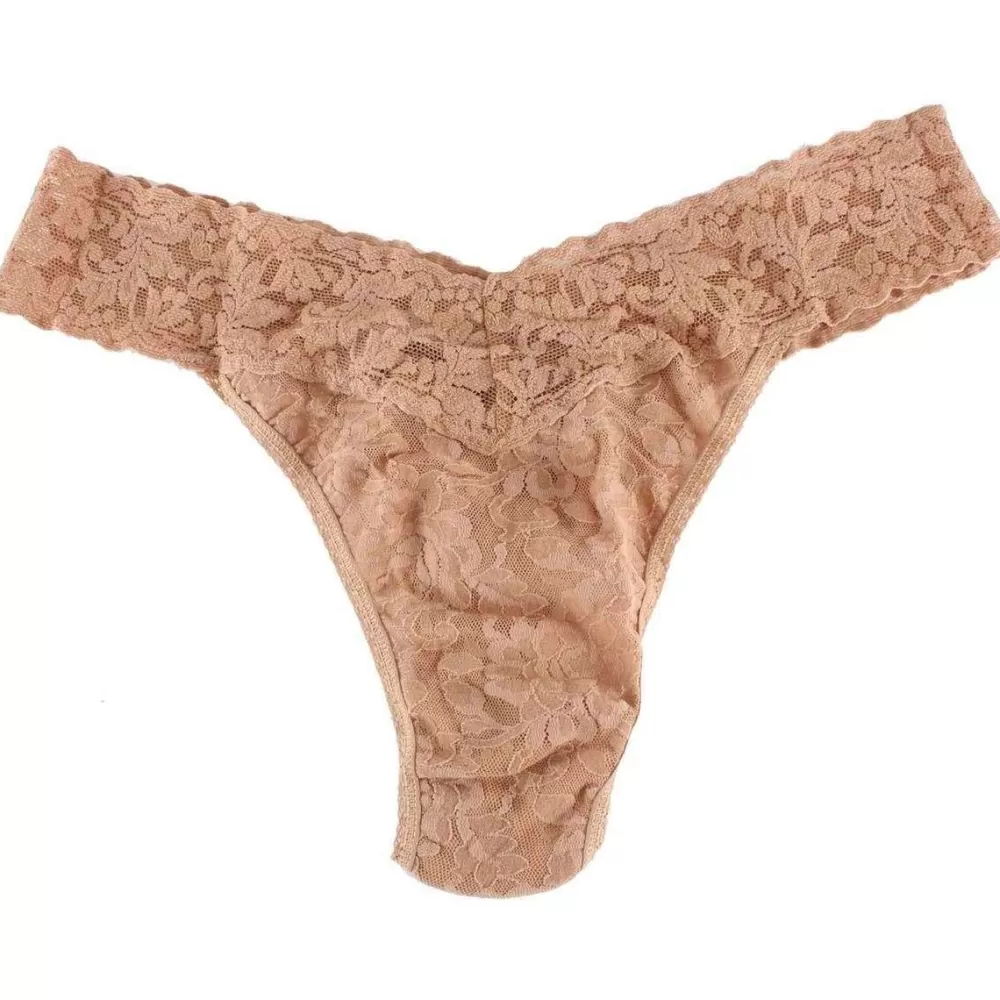 Hanky Panky Women's Underwear^Beige Signature Lace Original Rise Thong