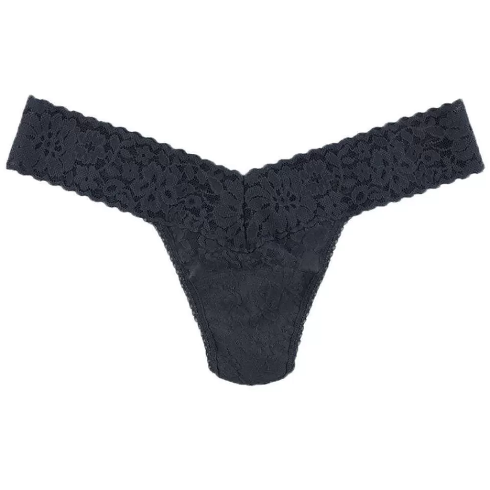 Hanky Panky Women's Underwear^Black Daily Lace Low Rise Thong