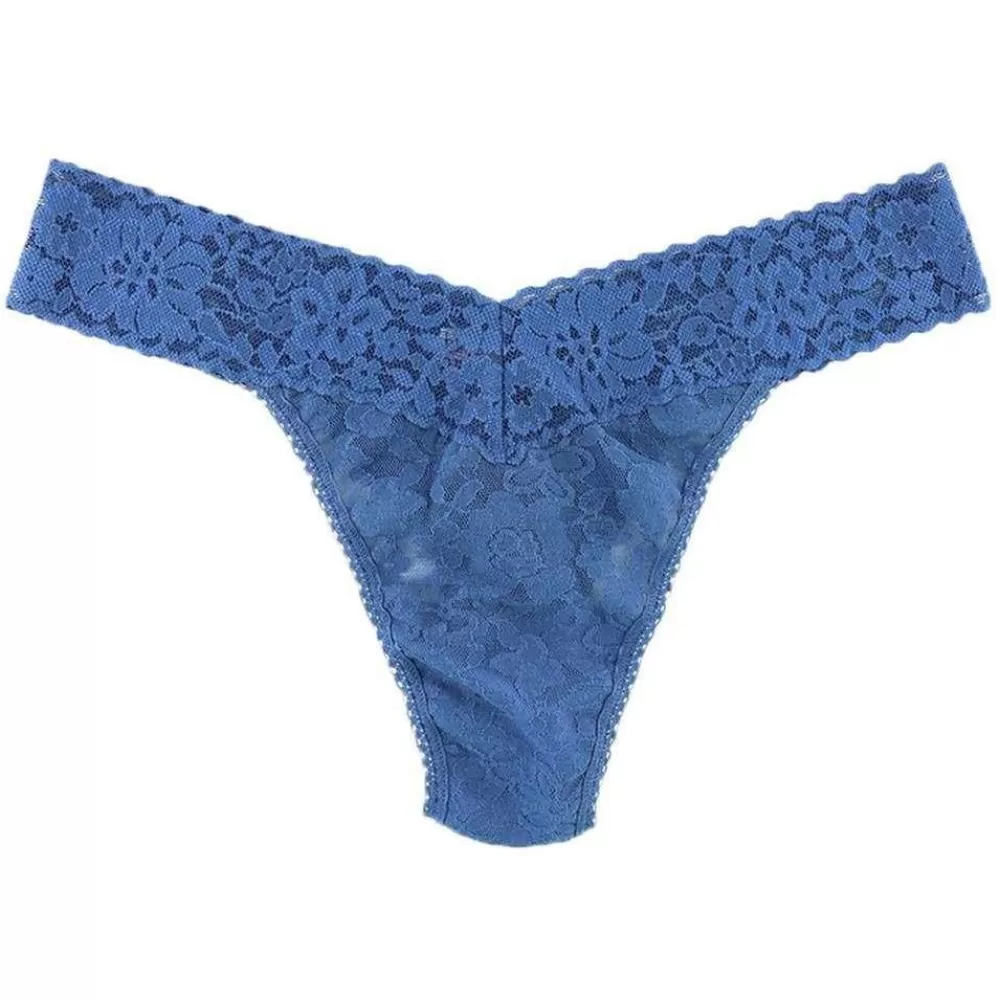 Hanky Panky Women's Underwear^Blue Daily Lace Original Rise Thong