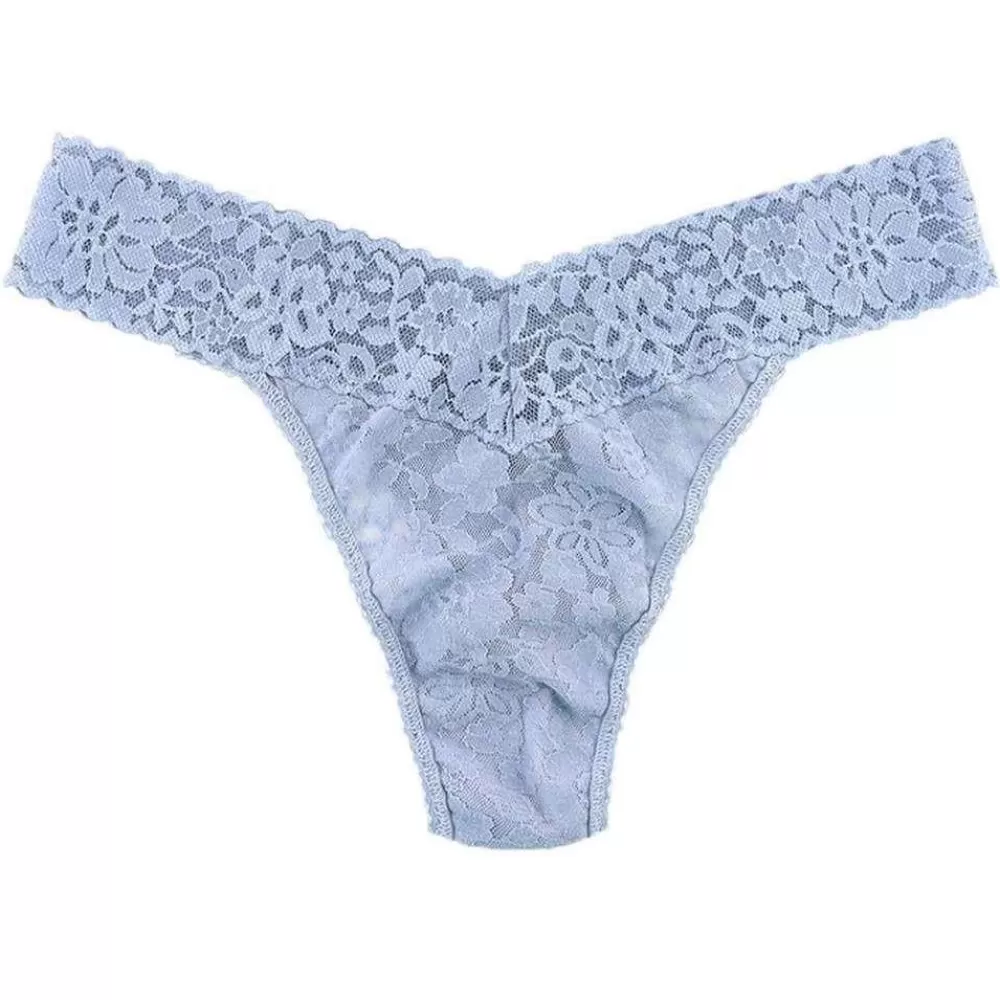 Hanky Panky Women's Underwear^Grey Daily Lace Original Rise Thong