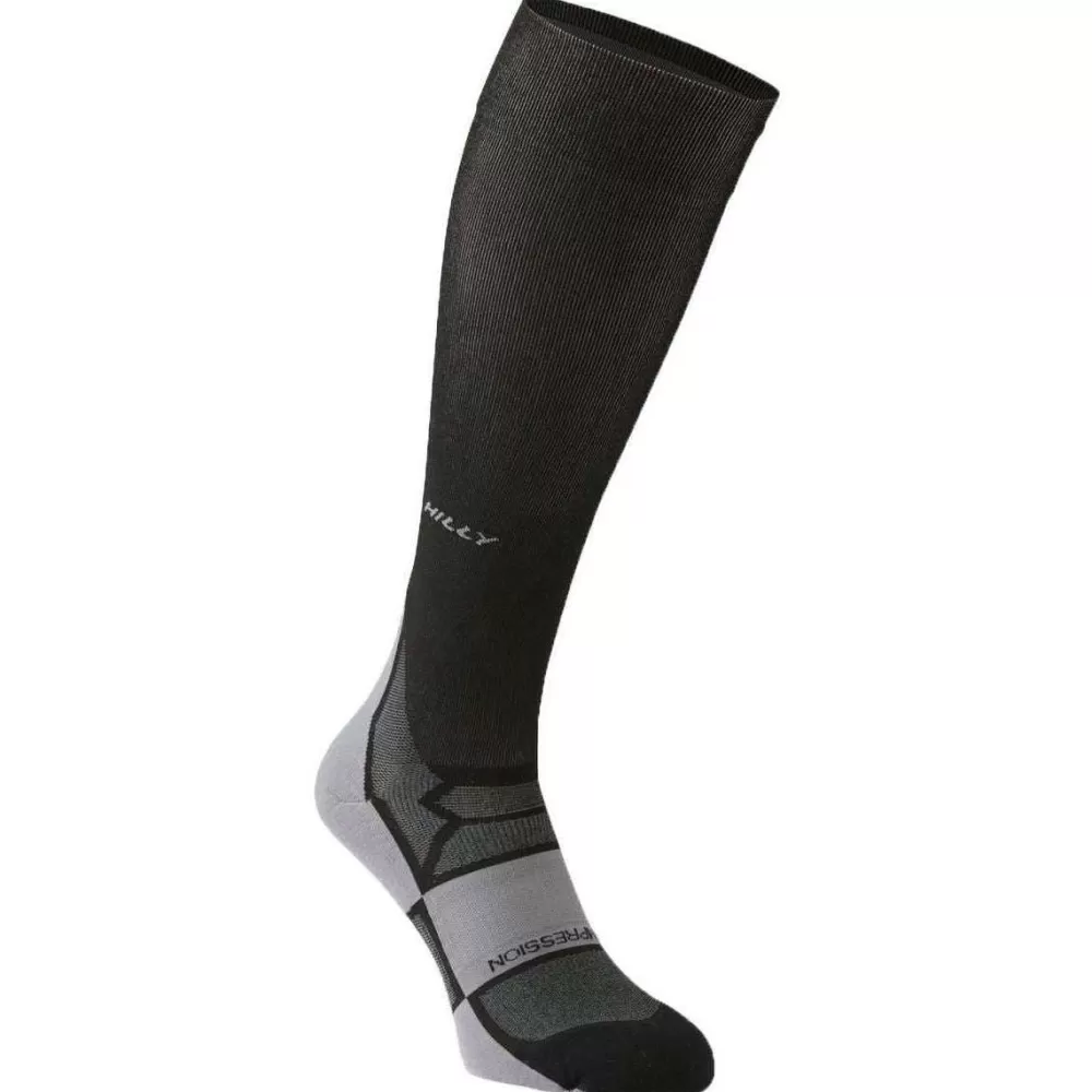 Hilly Men's Socks^Black Pulse Compression Socks
