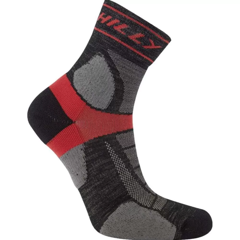 Hilly Men's Socks^Black Trail Anklet Med Socks