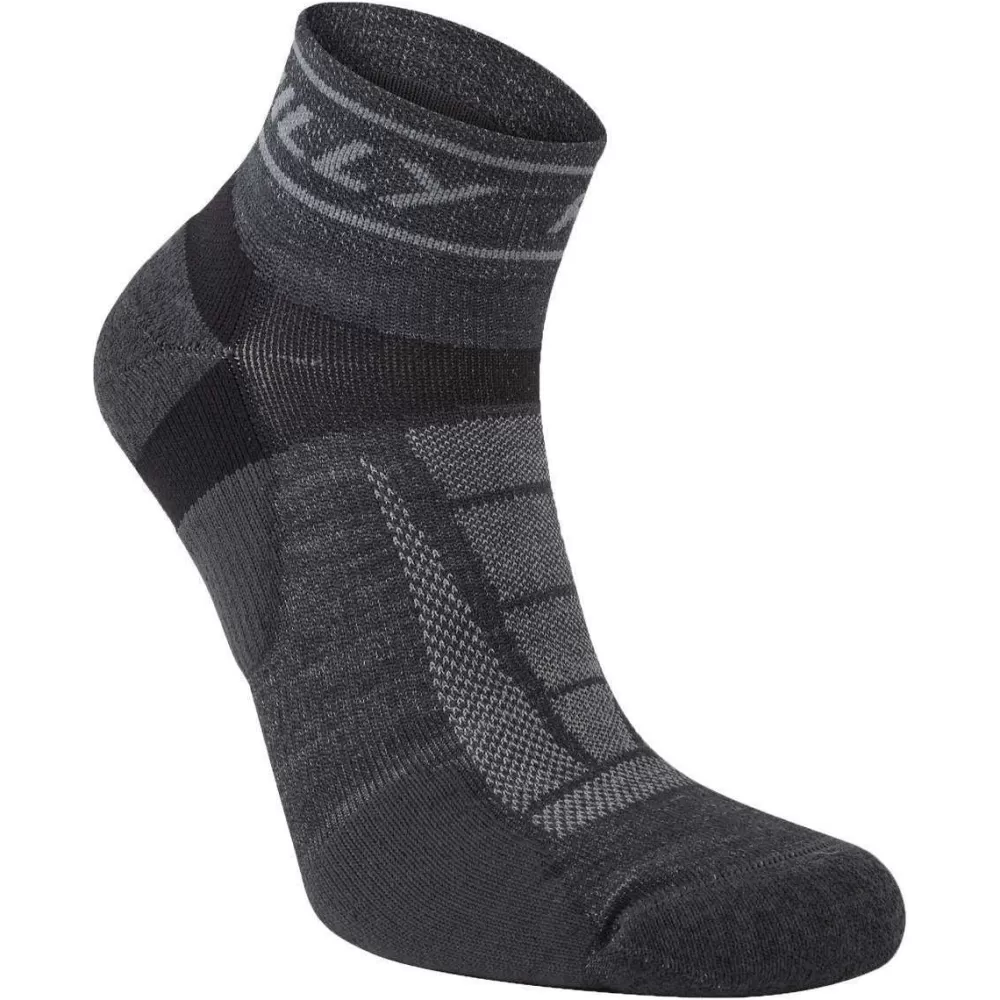 Hilly Men's Socks^Grey Trail Quarter Med Socks