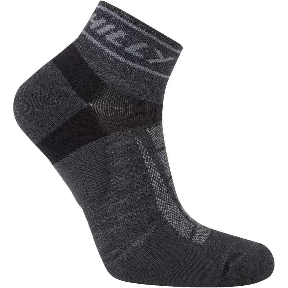 Hilly Men's Socks^Grey Trail Quarter Med Socks