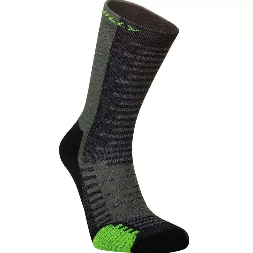 Hilly Men's Socks^Khaki Active Crew Min Socks