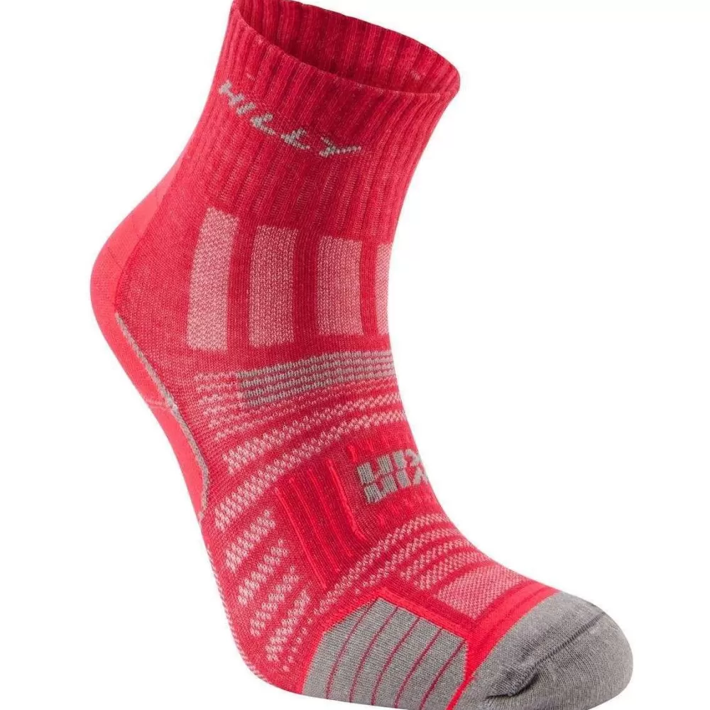 Hilly Women's Socks^Pink Twin Skin Anklet Socks