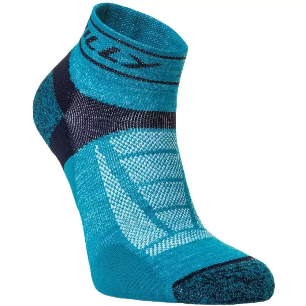 Hilly Men's Socks^Turquoise Trail Quarter Med Socks