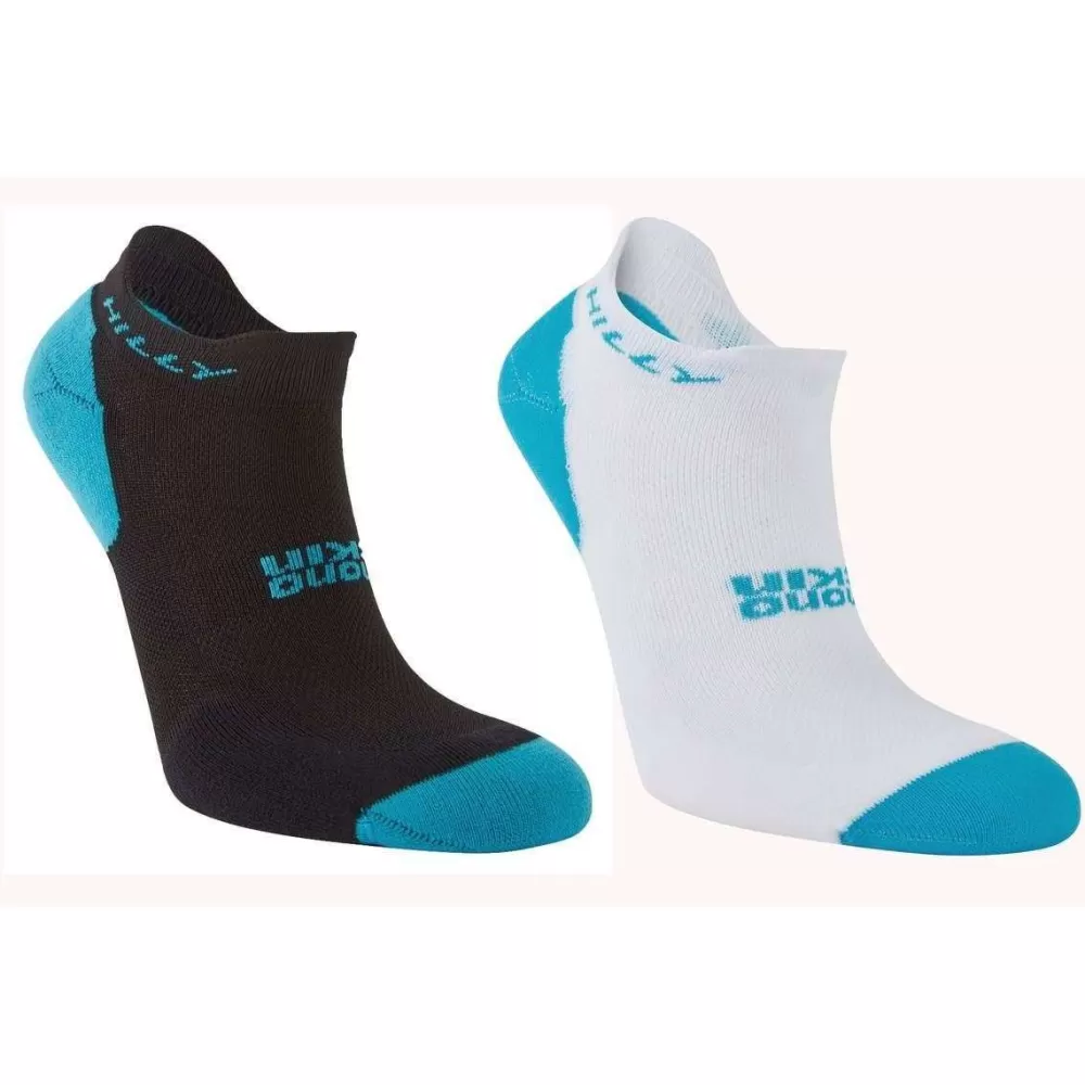 Hilly Men's Socks^White Active Socklet Min Twin Pack Socks