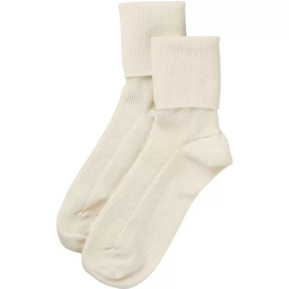 Johnstons of Elgin Women's Socks^White Bed Socks