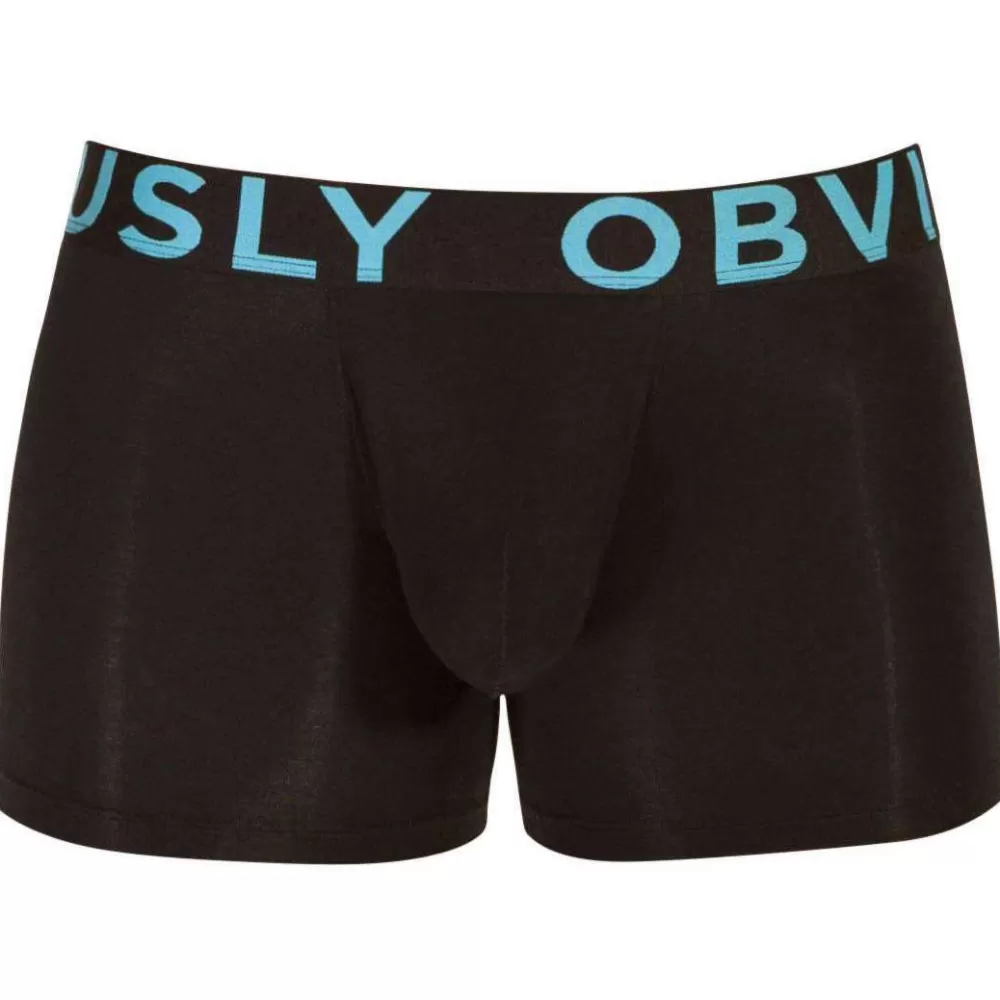 Obviously Men's Underwear^Black Everyman Anatomax Boxer Brief 3Inch Leg