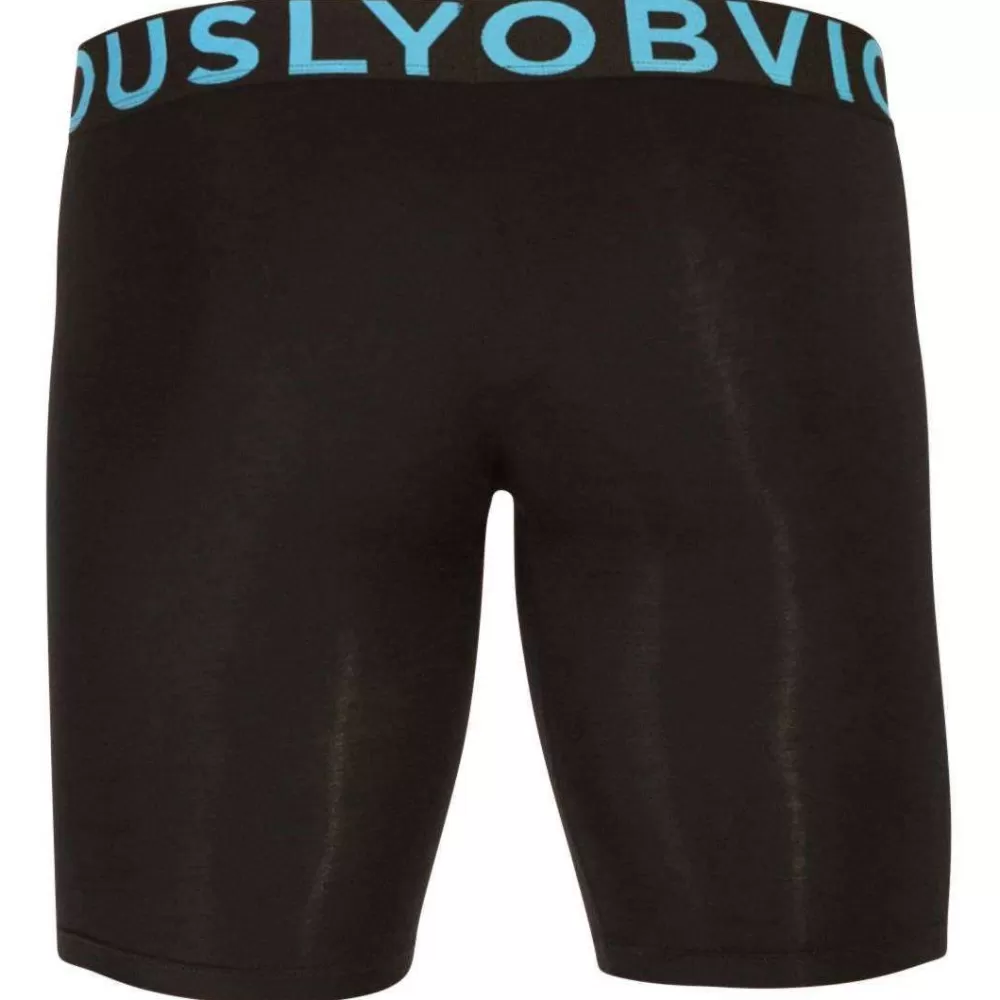Obviously Men's Underwear^Black Everyman Anatomax Boxer Brief 9Inch Leg
