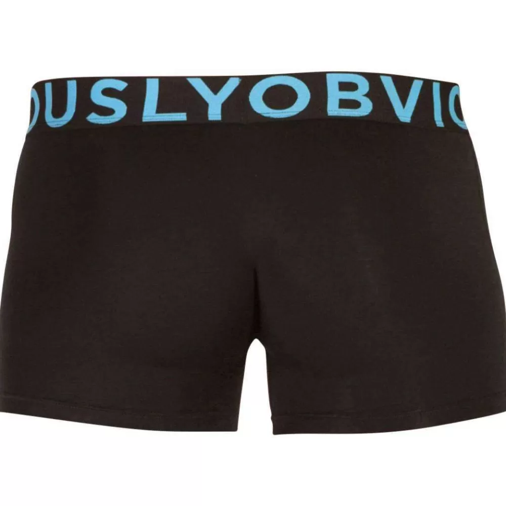 Obviously Men's Underwear^Black Everyman Anatomax Boxer Brief 3Inch Leg