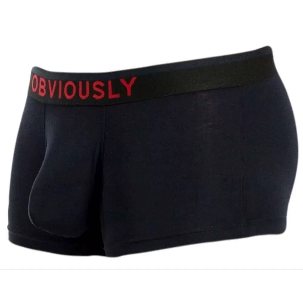 Obviously Men's Underwear^Black Freeman Anatofree Trunk