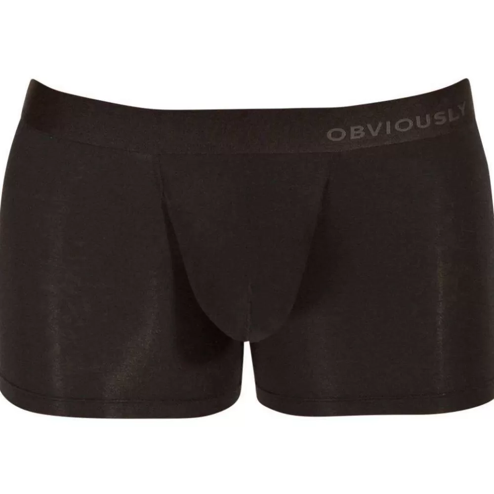 Obviously Men's Underwear^Black Primeman Anatomax Boxer Brief 3Inch Leg