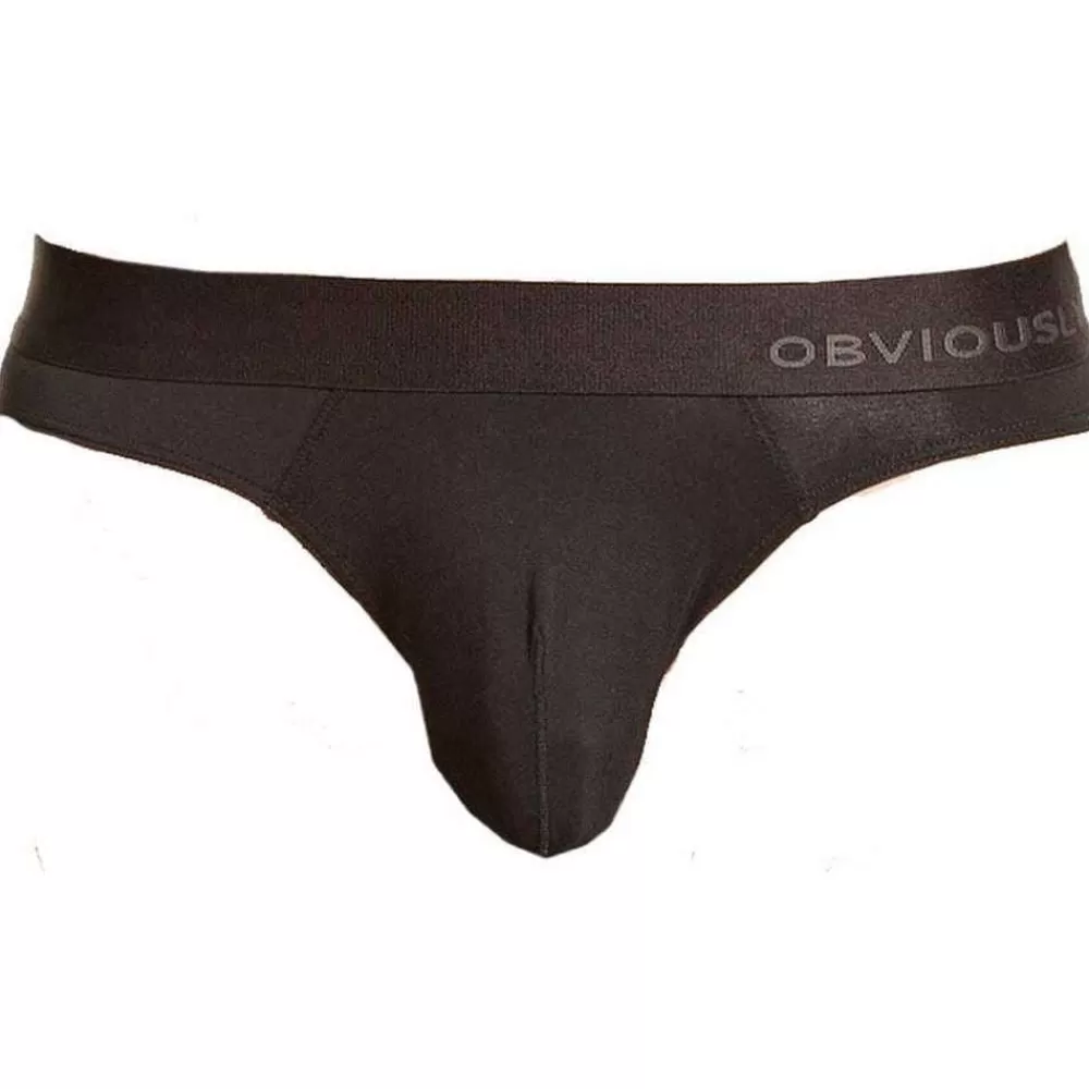 Obviously Men's Underwear^Black Primeman Anatomax Hipster Brief