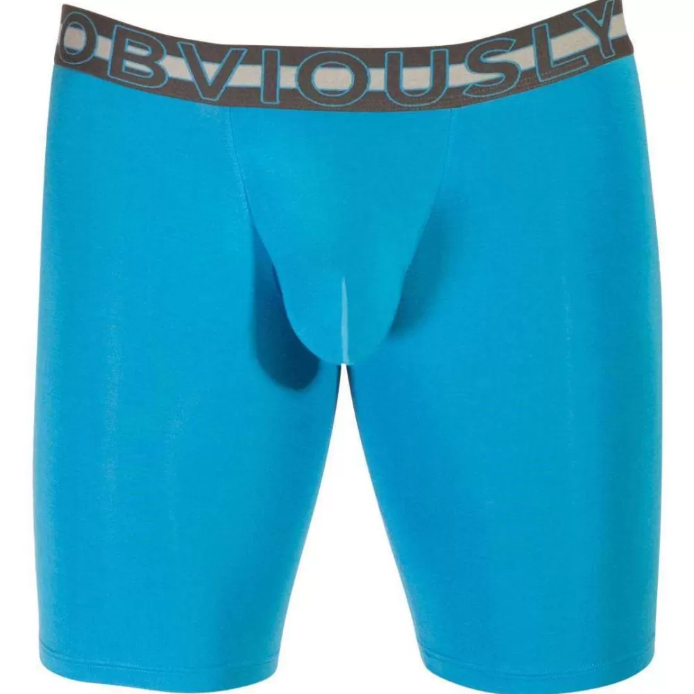 Obviously Men's Underwear^Blue Everyman Anatomax Boxer Brief 9Inch Leg