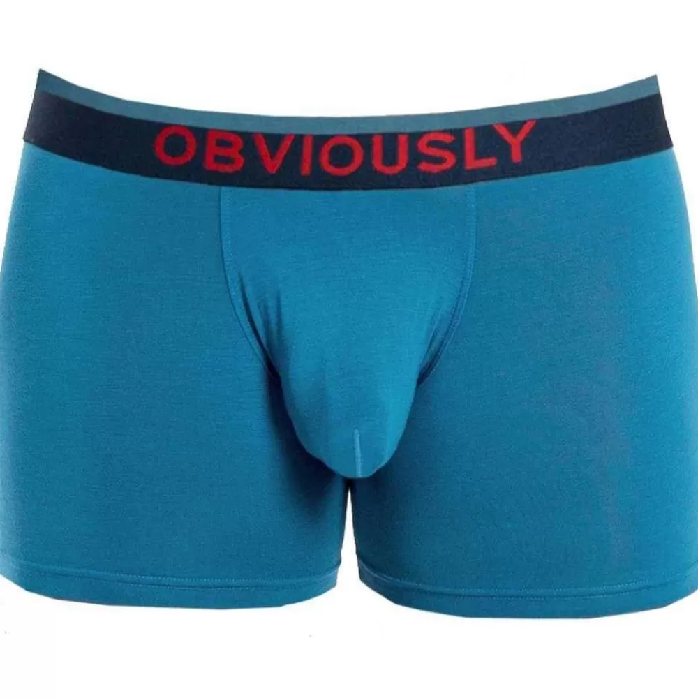 Obviously Men's Underwear^Blue Freeman Anatofree Boxer Brief 3Inch Leg