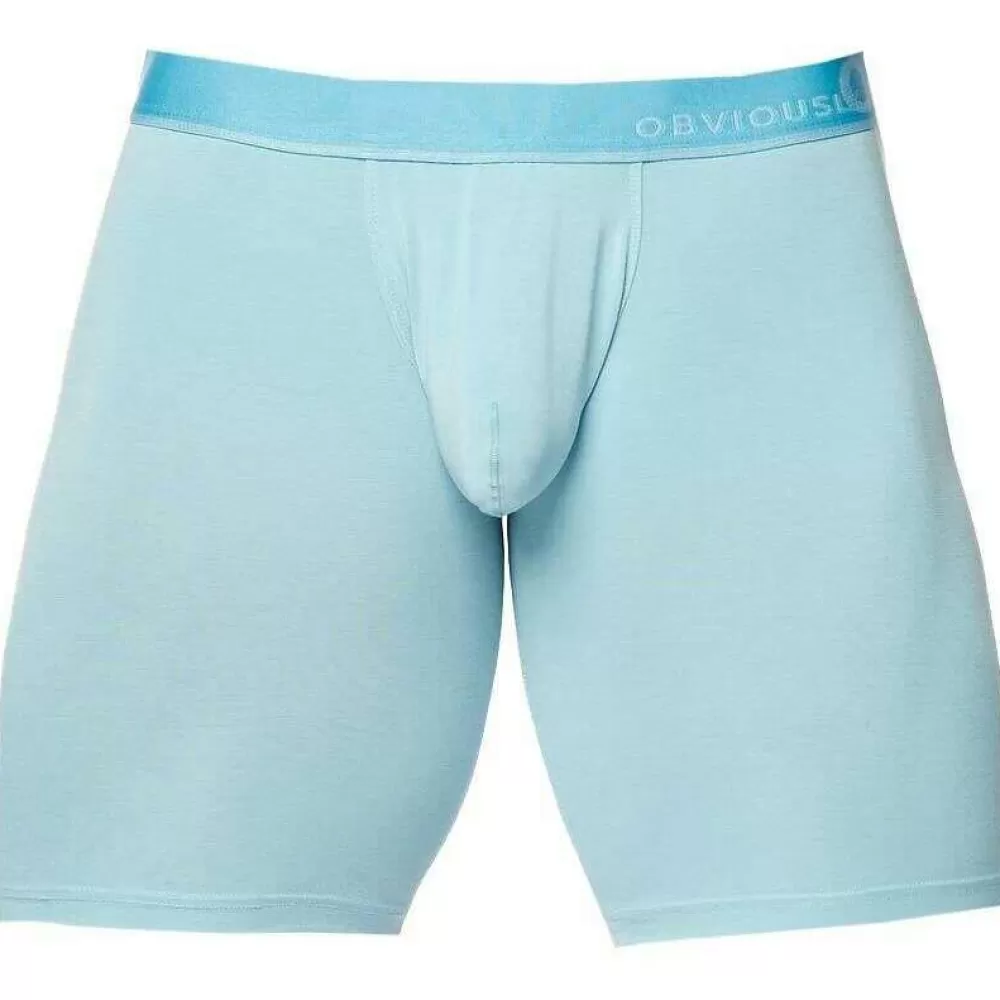 Obviously Men's Underwear^Blue Primeman Boxer Brief 9Inch Leg