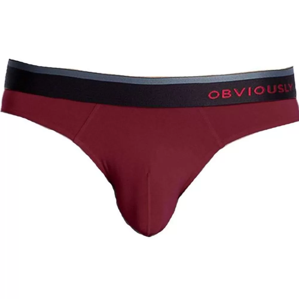 Obviously Men's Underwear^Burgundy Primeman Anatomax Hipster Brief
