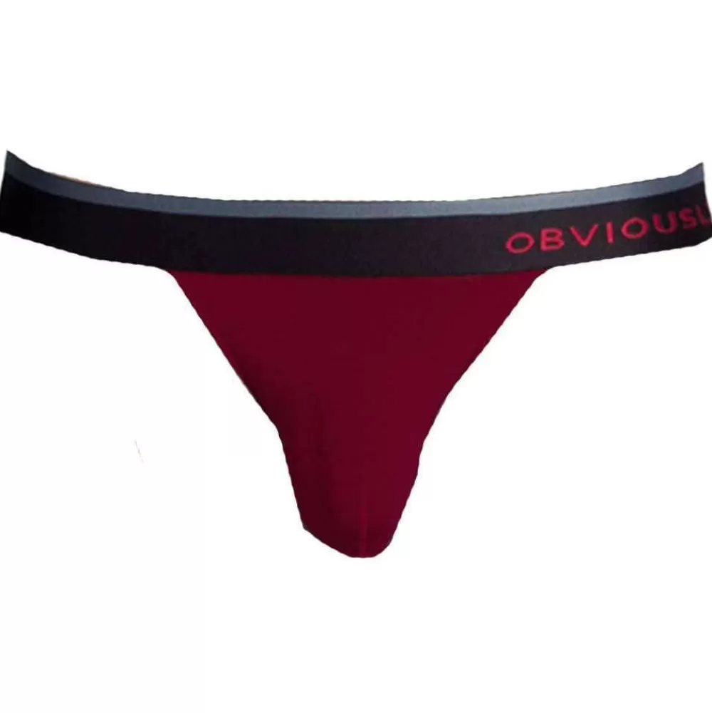 Obviously Men's Underwear^Burgundy Primeman Anatomax Jockstrap