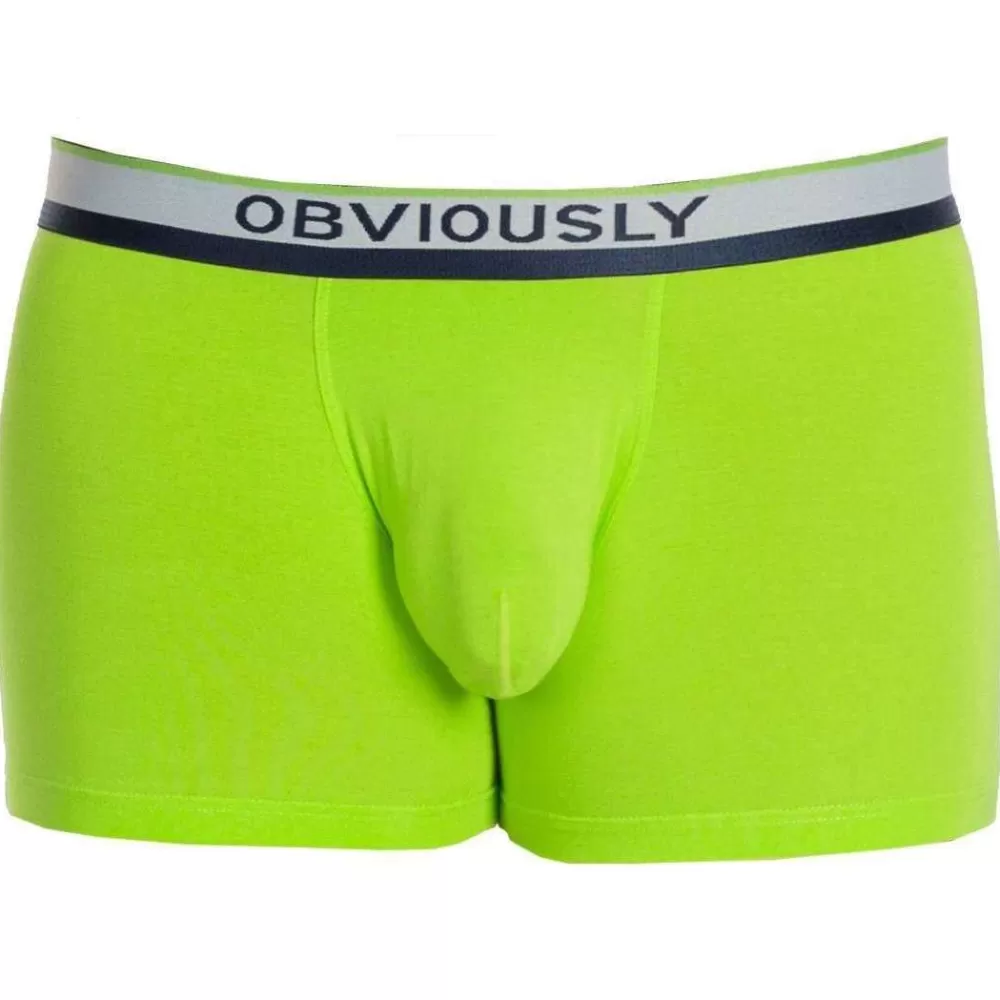 Obviously Men's Underwear^Green Primeman Anatomax Boxer Brief 3Inch Leg