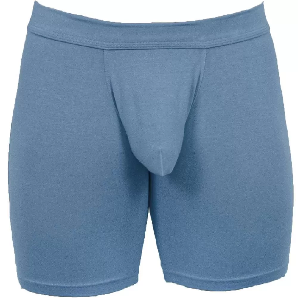 Obviously Men's Underwear^Grey Eliteman Boxer Brief 6Inch Leg