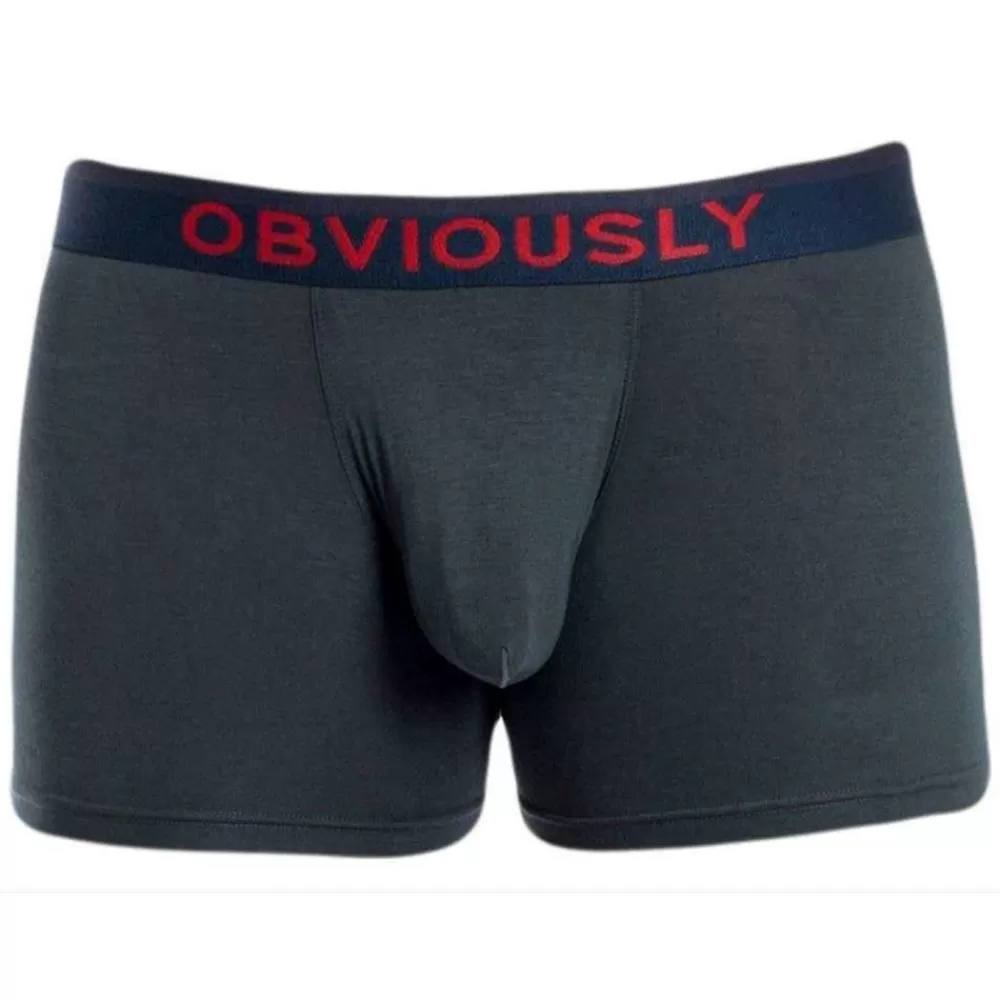 Obviously Men's Underwear^Grey Freeman Anatofree Boxer Brief 3Inch Leg