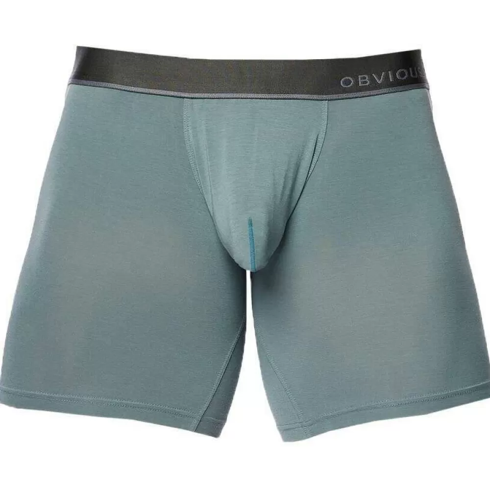 Obviously Men's Underwear^Grey Primeman Boxer Brief 6Inch Leg